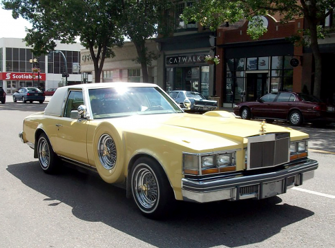 !978 Yellow Cadillac Seville was gaudy and gigantic!. Photo courtesy of creativecommons.org.