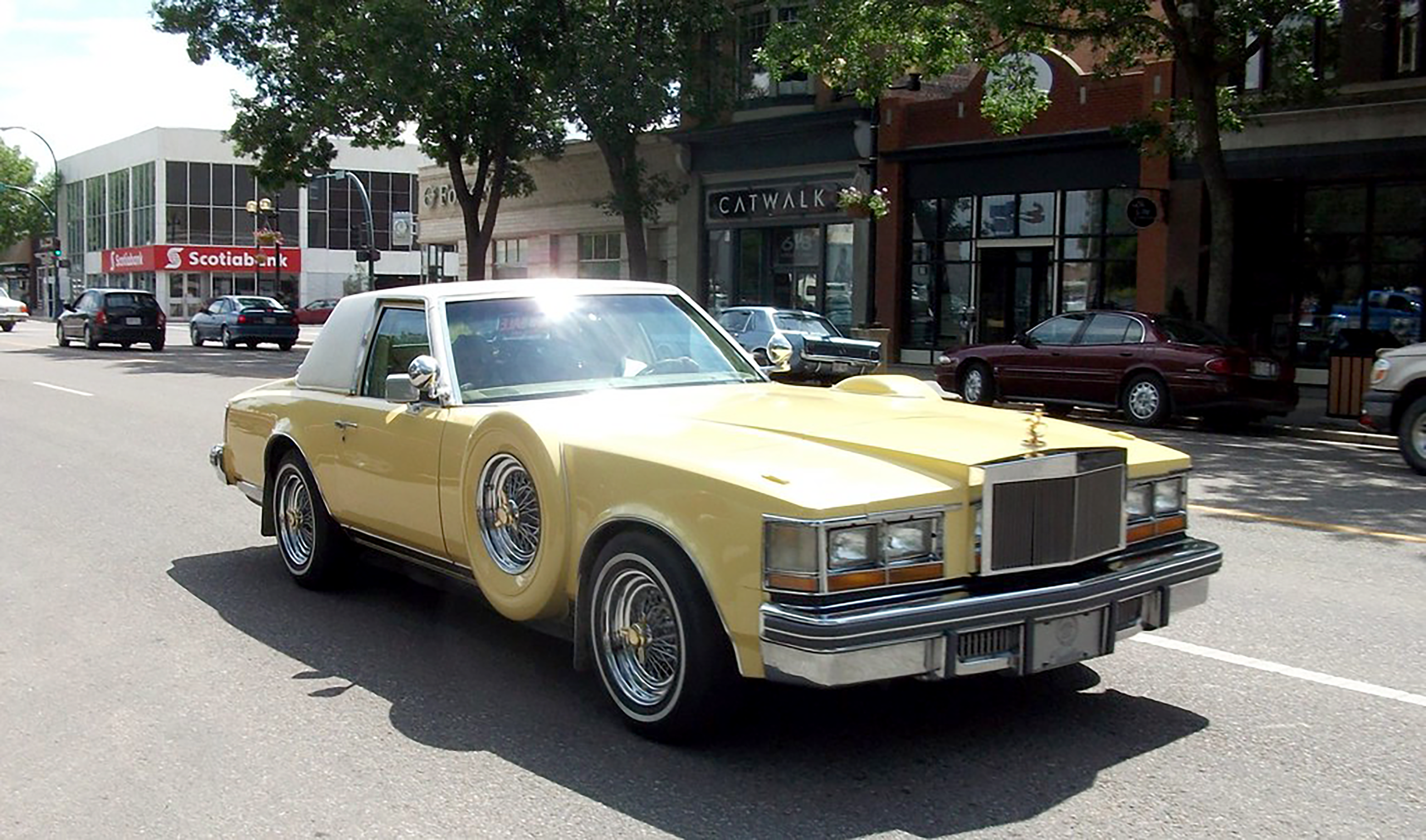 !978 Yellow Cadillac Seville was gaudy and gigantic!. Photo courtesy of creativecommons.org.