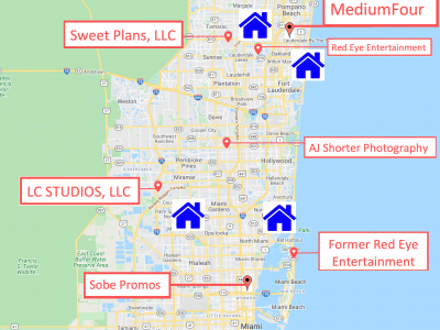 Petula Burks previous residences compared to vendor locations where money was spent on behalf of the Mayors office in Augusta Georgia.