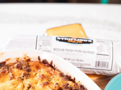 Striplings Sausage with Breakfast casserole