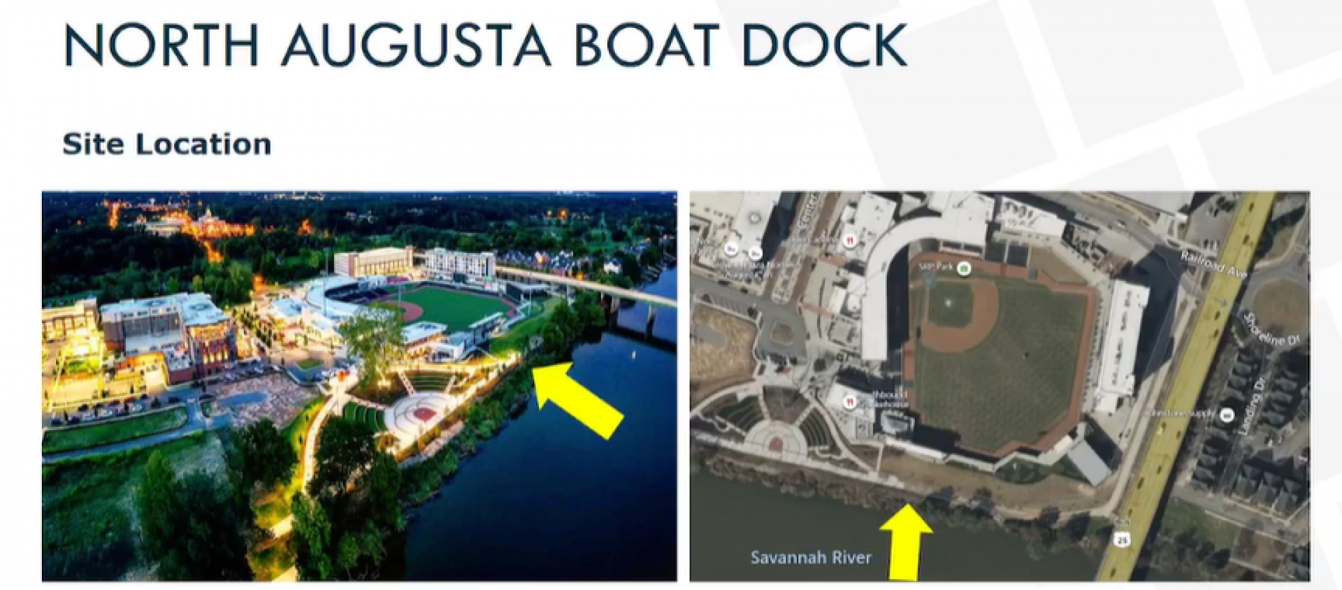Plans for floating boat dock shown to North Augusta council members