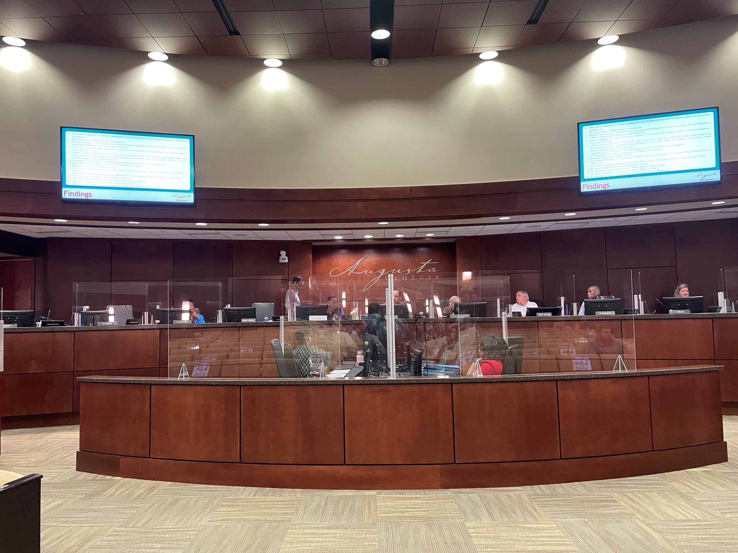 The Augusta Planning Commission tabled the matter of a proposed group home in the Barton Chapel Hills neighborhood. Staff photo by Skyler Andrews