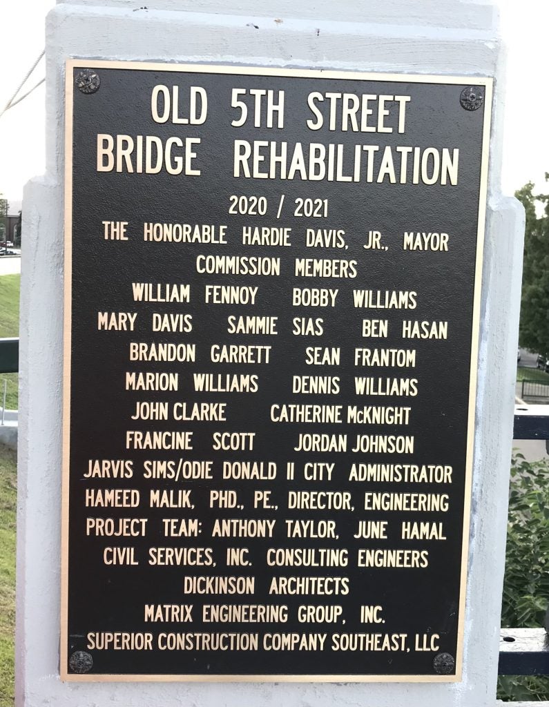 names of officials in bridge project