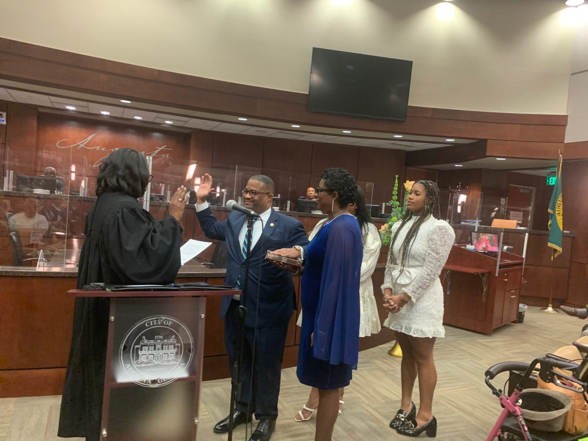 Johnson sworn in as Augusta Mayor The Augusta Press