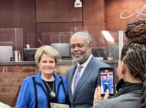 Sandra Kennedy and Hardie Davis