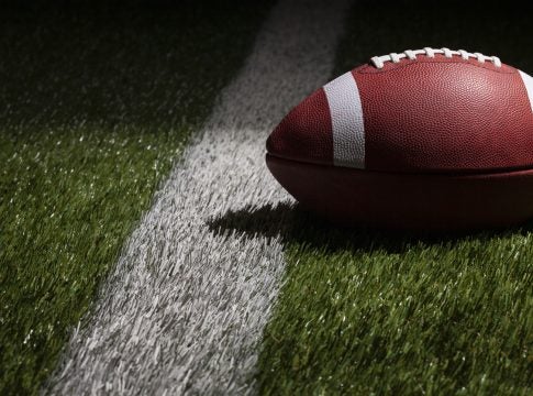 High school football scoreboard