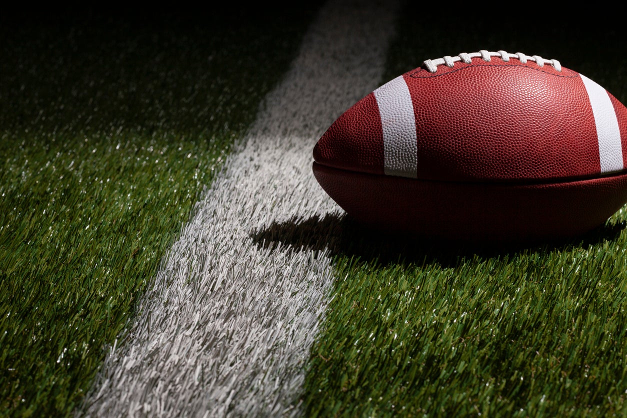 High school football scoreboard