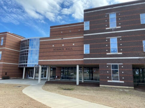 A bomb threat was discovered at Science Hall at Augusta University's Summerville Campus Jan. 31. Photo by Liz Wright.