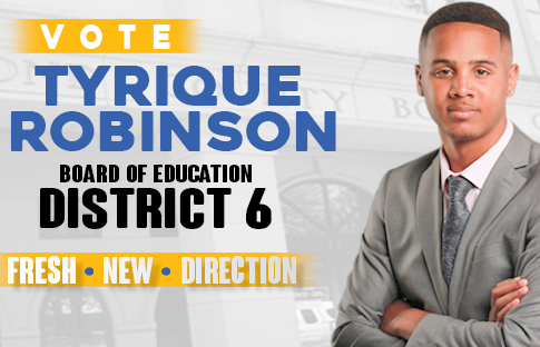 This billboard appeared along Peach Orchard Road last July to promote Tyrique Robinson as a candidate for Richmond County Board of Education District 6.