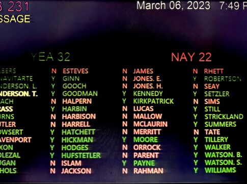 Georgia Senate Bill 231, asking Augusta voters whether to give the mayor a vote on the commission, passed the senate Monday along party lines.