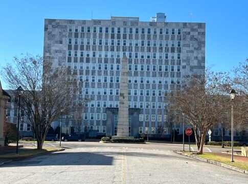 Municipal Building with monument