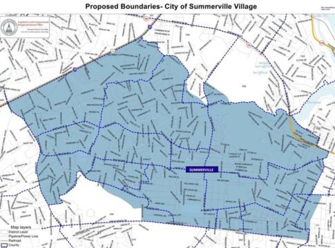 The proposed new "Village of Summerville" map centers around the Summerville Historic District, Forest Hills and parts of west Augusta.