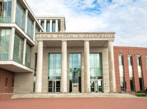 The Augusta Judicial Center and John H. Ruffin Jr. Courthouse is home to the Augusta Circuit's five judges. Photo courtesy of Augusta, Georgia