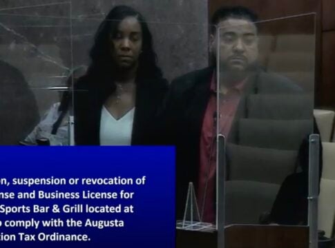 Level 9 nightclub owner Voncellies Allen, left, saw his alcohol license suspended for six months Tuesday by an Augusta committee. Staff photo by Susan McCord