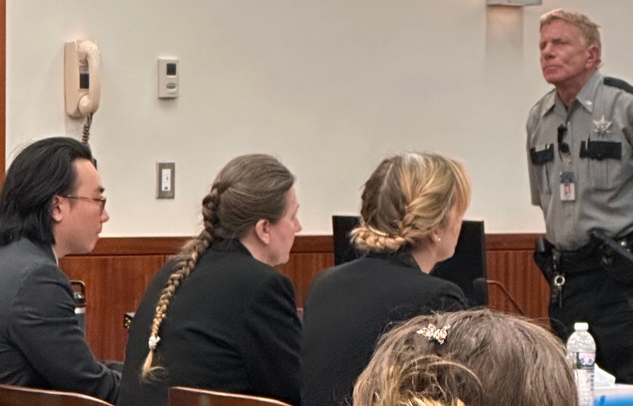 Sandra Dales, center, sits quietly as the jury prepared to return a verdict against her April 21 in the 2019 death of Edward Cruey. Staff photo by Susan McCord