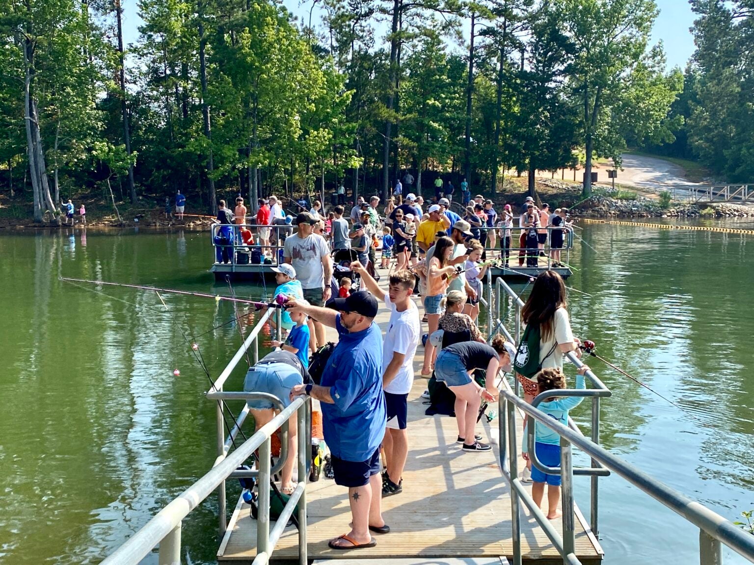 Fishing pier opens near Modoc boat launch, 700 Catfish released - The ...