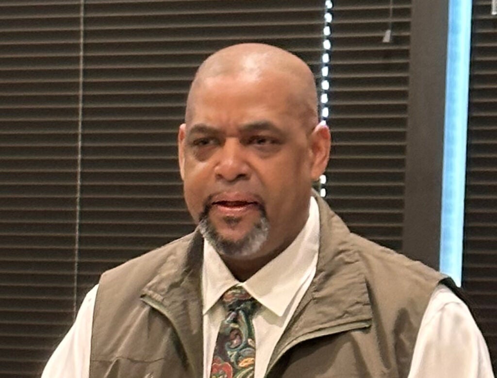 Richmond County Sheriff Richard Roundtree speaks at a Tuesday news conference.