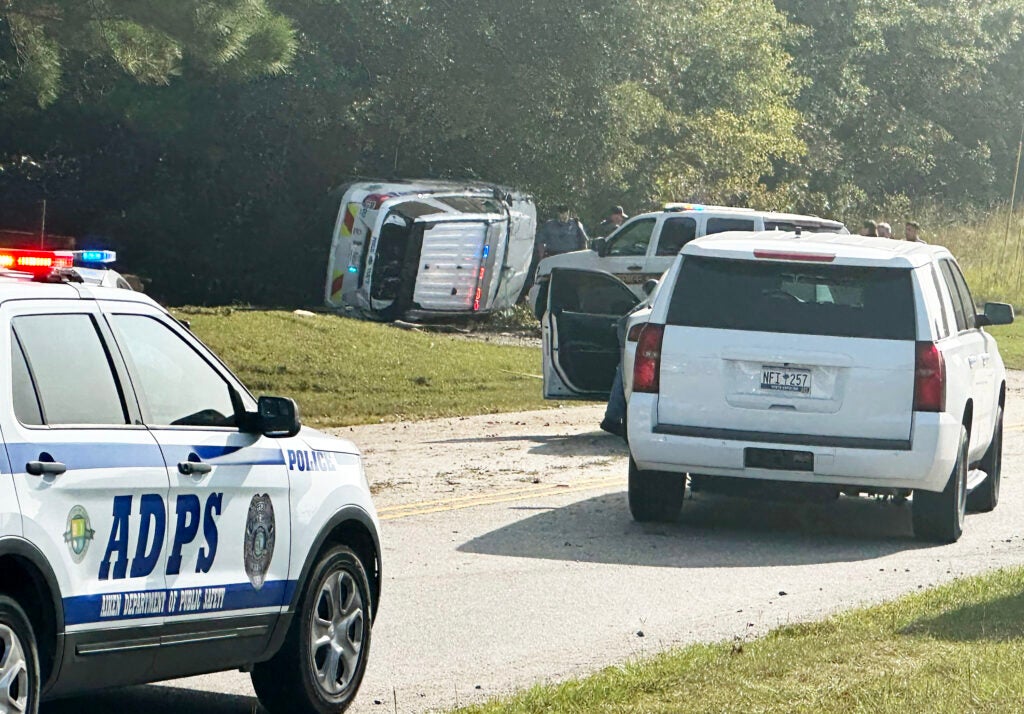 Aiken cop car stolen & wrecked by suspect after wild chase The