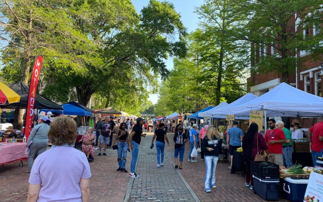 The market in downtown Augusta will open on March 15. Staff photo by Stephanie Hill