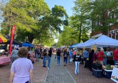 The market in downtown Augusta will open on March 15. Staff photo by Stephanie Hill