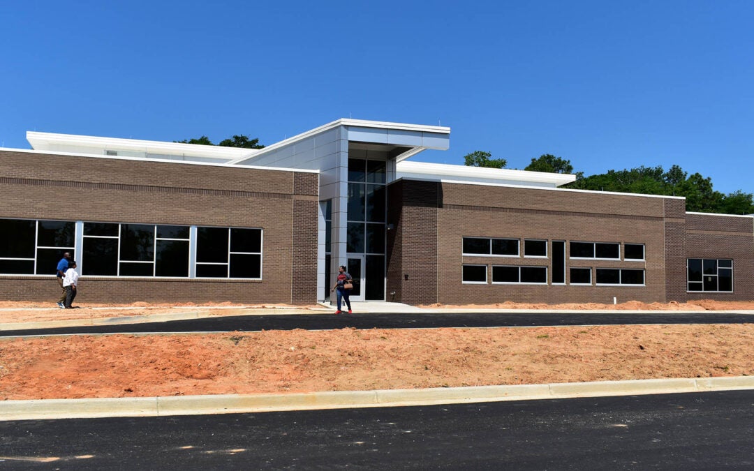 Augusta commissioners toured the rebuilt Henry Brigham Center on April 24. Photo courtesy Augusta Parks and Recreation