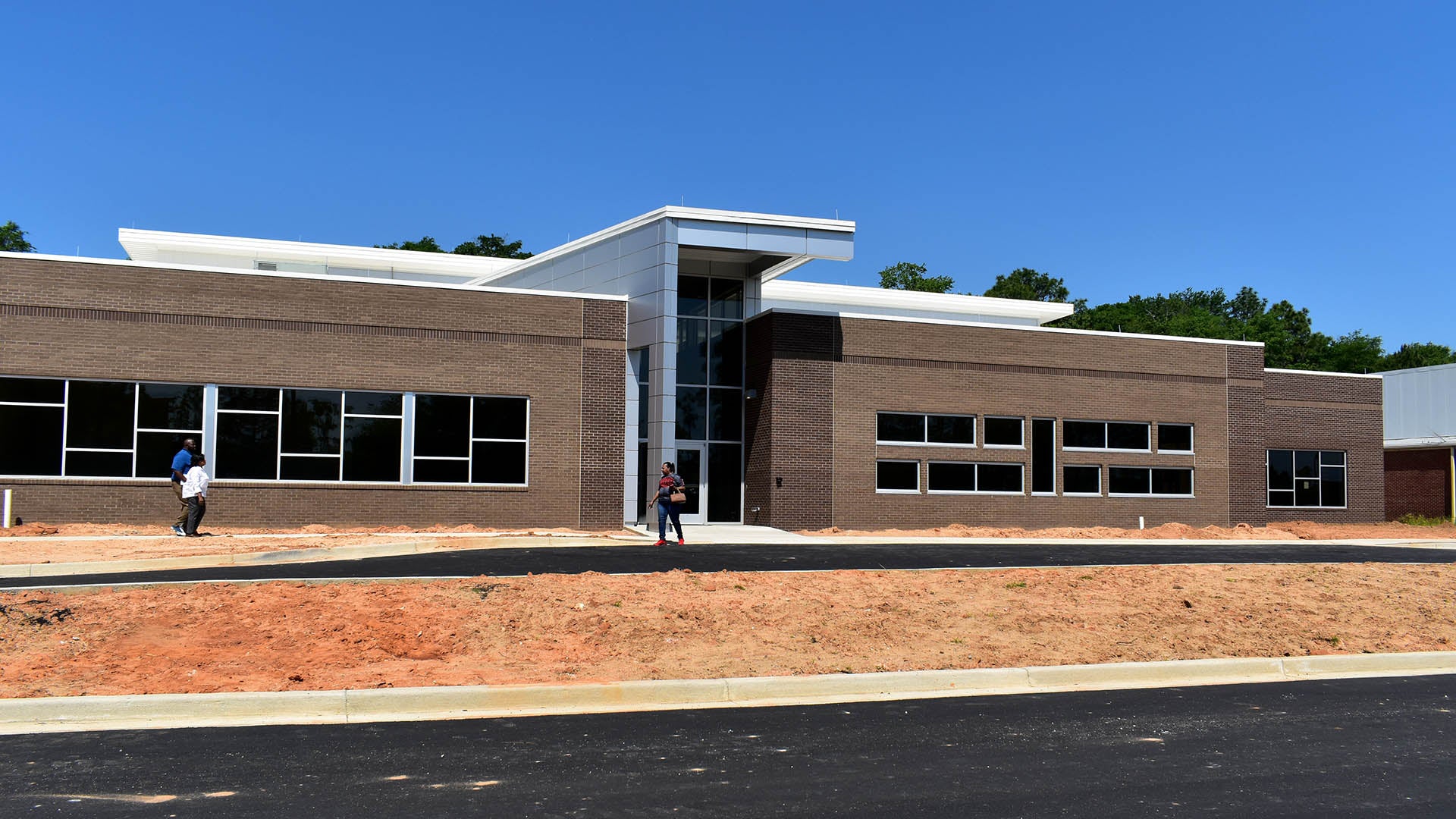 Augusta commissioners toured the rebuilt Henry Brigham Center on April 24. Photo courtesy Augusta Parks and Recreation