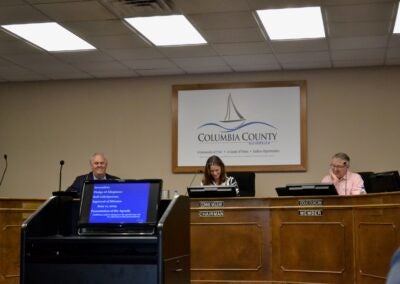 Columbia County Board of Commissioners hold millage rate hearing.