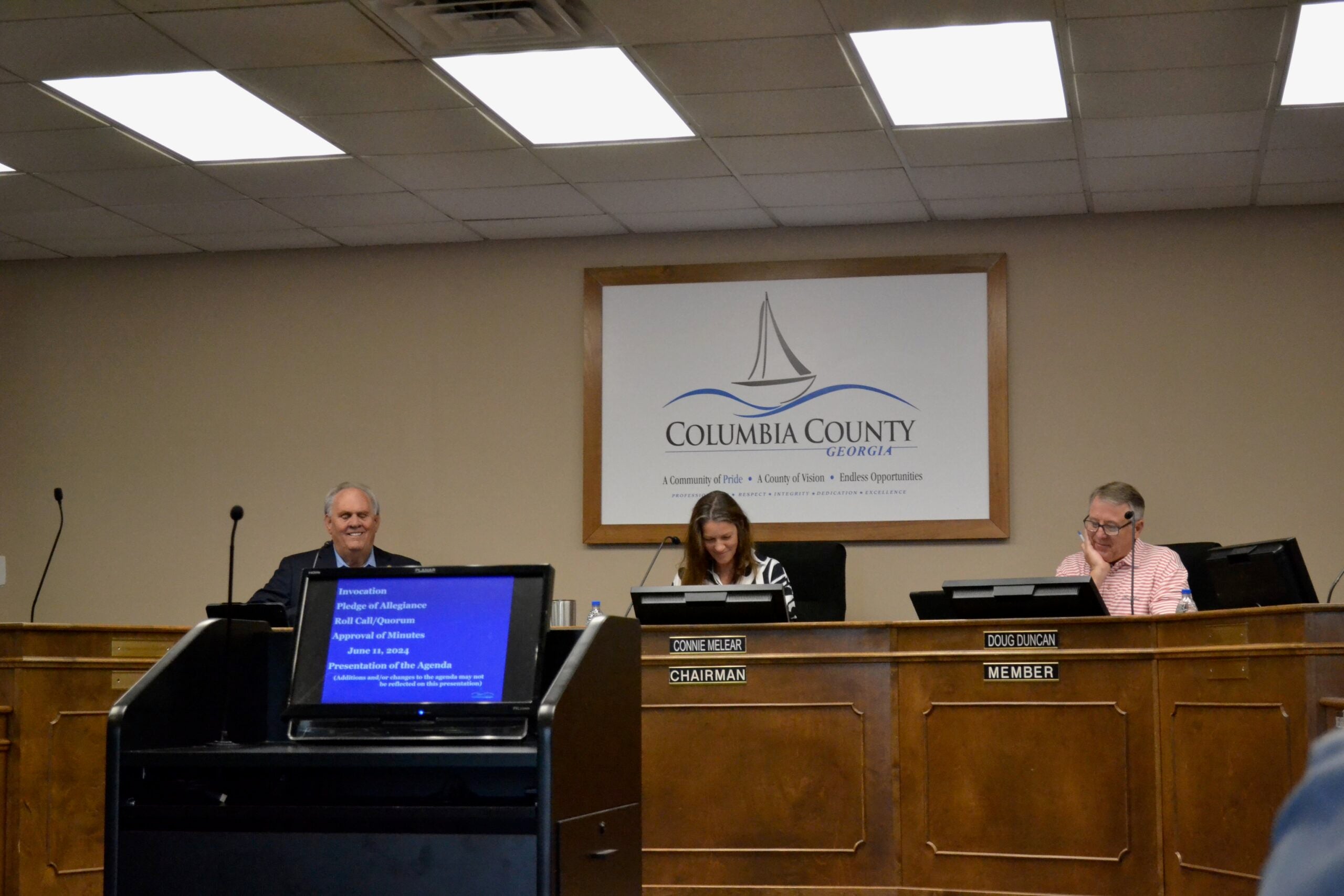 Columbia County Board of Commissioners hold millage rate hearing.