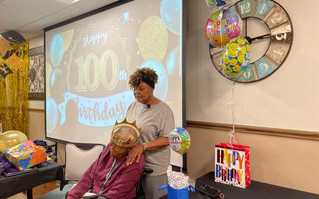 John Ballard celebrated his 100th birthday on Wednesday, July 31. Staff photo by Skyler Andrews