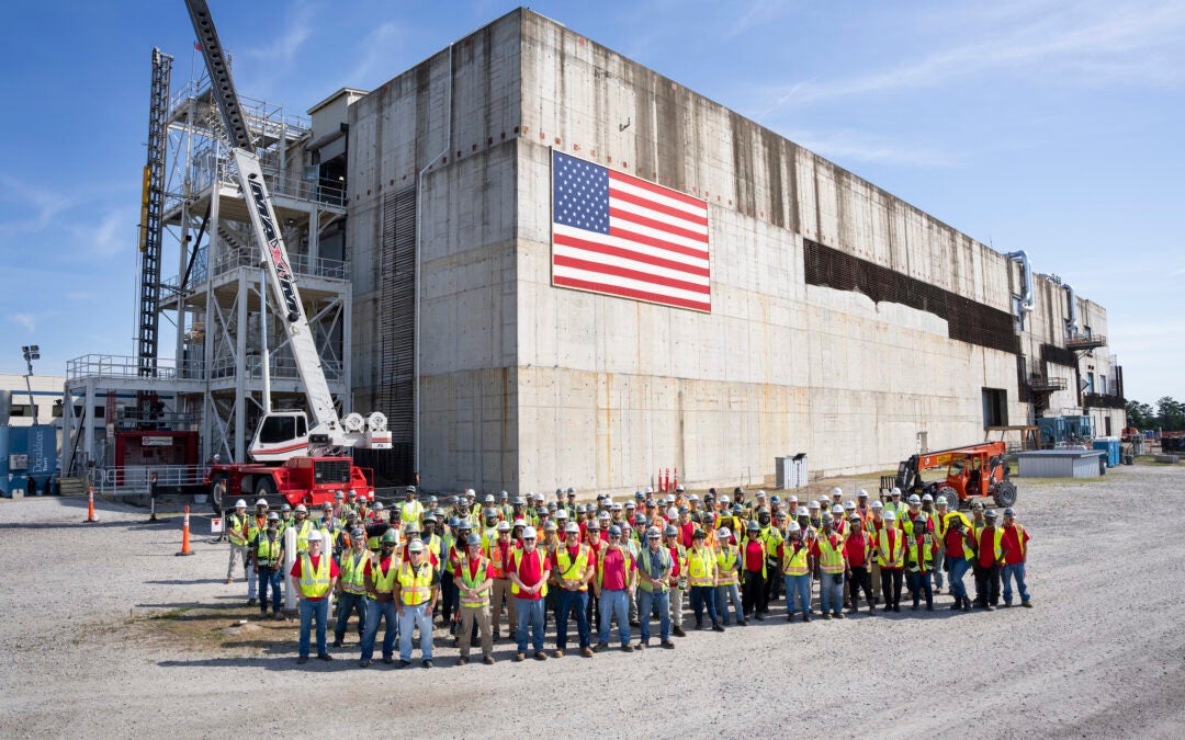 SRS has recently completed the first phase of construction on the new plutonium processing facility.