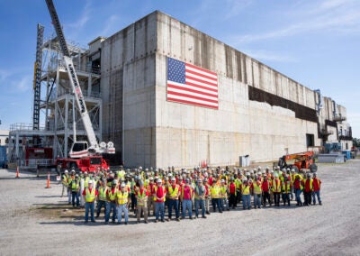 SRS has recently completed the first phase of construction on the new plutonium processing facility.