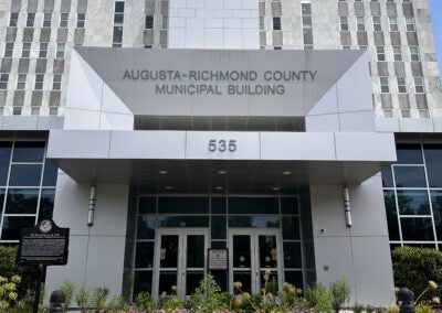 Augusta Municipal Building is the headquarters of city government. Susan McCord/staff