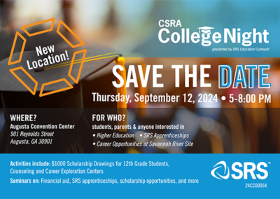 CSRA College Night is on Sept. 12 at the Augusta Convention Center.