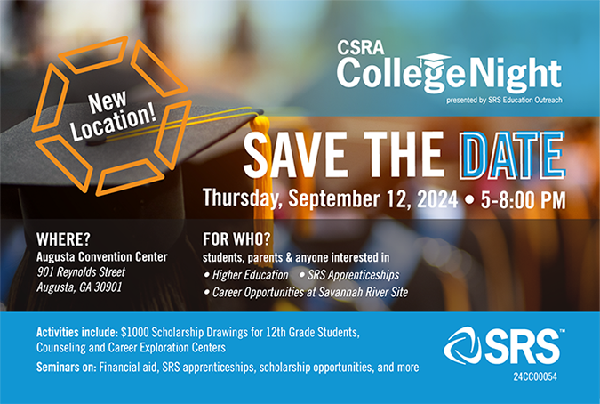 CSRA College Night is on Sept. 12 at the Augusta Convention Center.