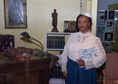 Ashanti Friels-Paz portraying Lucy Craft Laney, Georgia's most famous female African American educator. Photo by Randy Pace