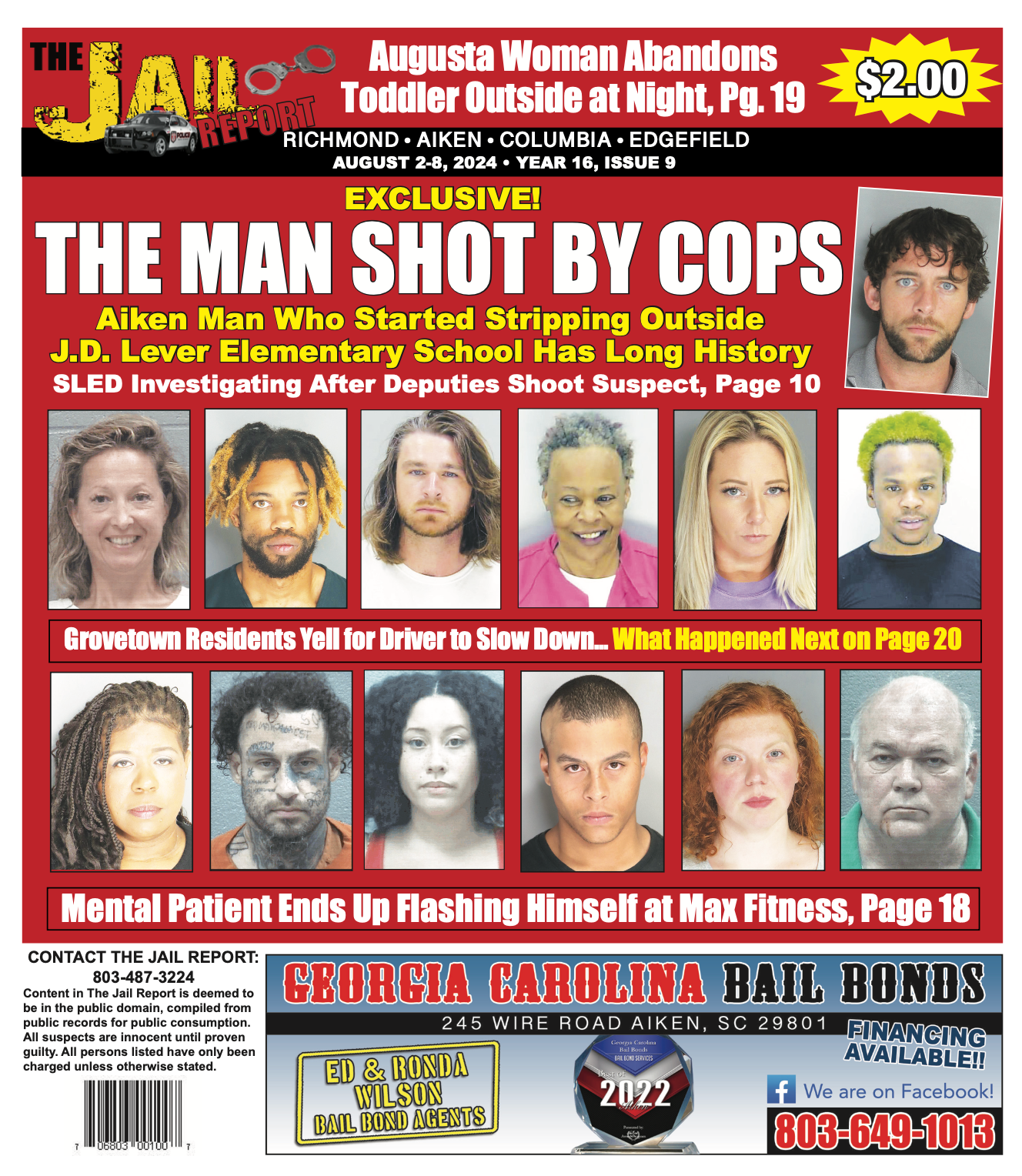 Cover photo of the Jail Report Issue 1609