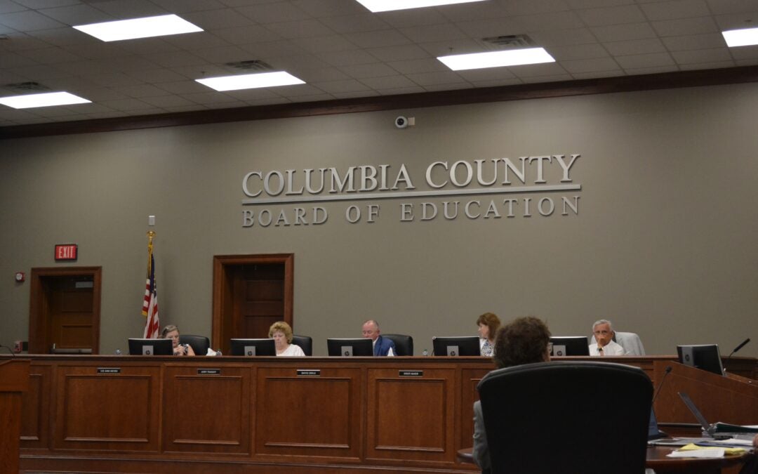 The Columbia County Board of Education met on Aug. 13 . Staff photo by Stephanie Hill