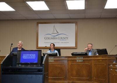 The Columbia County Community and Emergency Services Committee met on Tuesday, Aug. 27. Staff photo by Stephanie Hill
