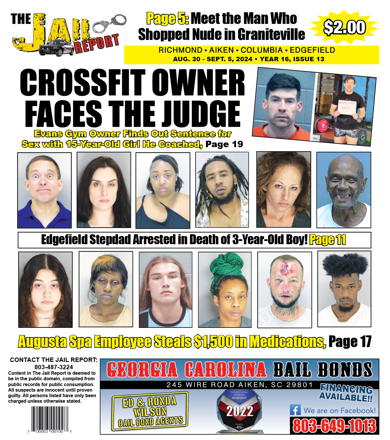 Jail Report Cover Issue 1613