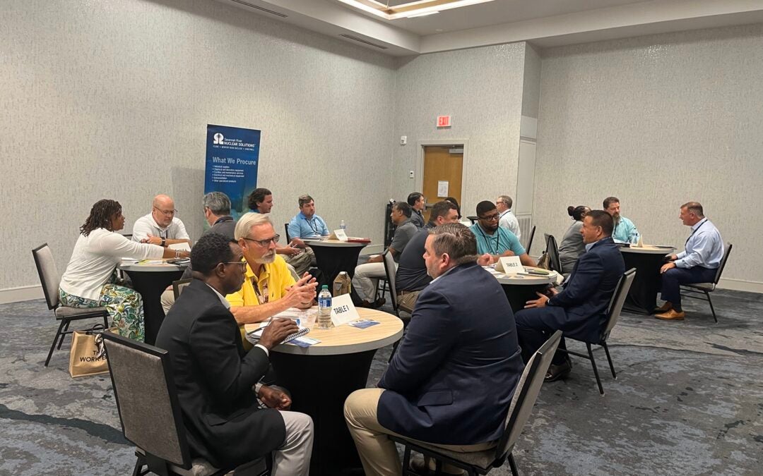 SRNS-sponsored “matchmaking” event connected 75 potential suppliers with SRNS Buyers and Site Services managers.