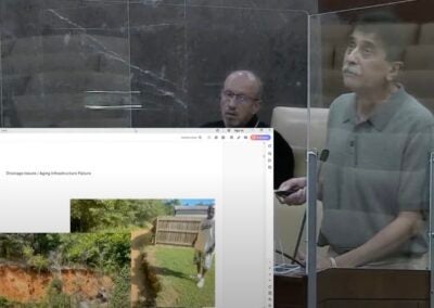 Picture of Augusta Commission meeting discussing infrastructure projects