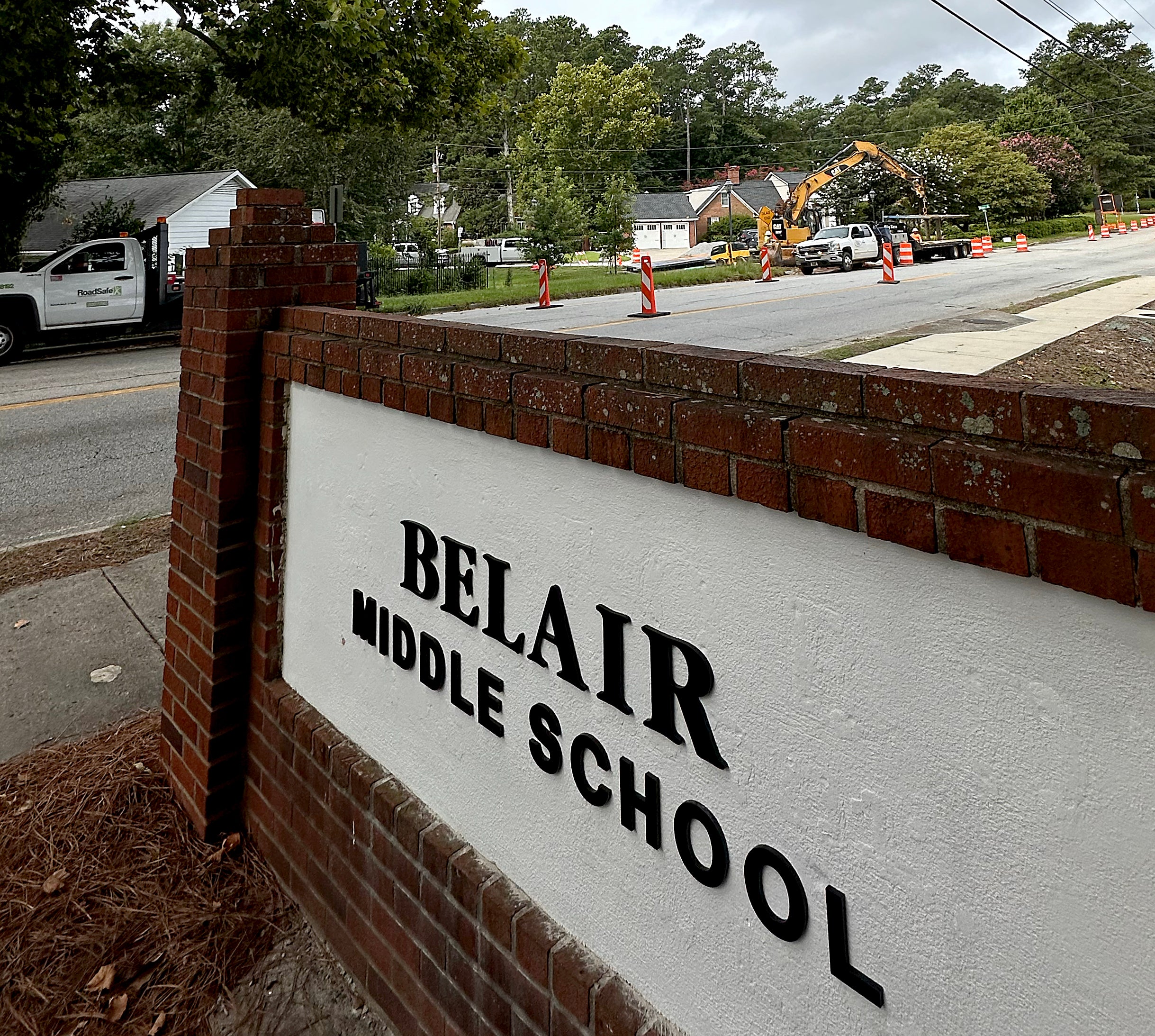 The temporary home of Belair Middle School opens on Walton Way with the start of school Tuesday. Susan McCord/staff