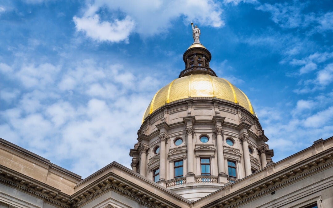 Gold dome of Georgia Capitol in Atlanta. Photo from iStock