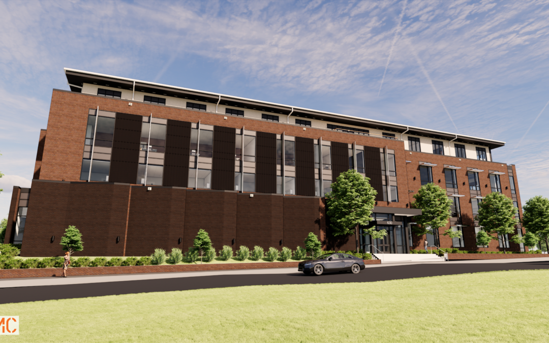 A rendering of the new Building A front entrance. Photo courtesy of Columbia County