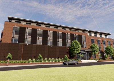 A rendering of the new Building A front entrance. Photo courtesy of Columbia County