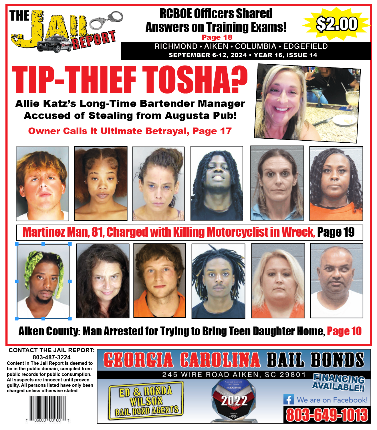 Jail Report for September 5th