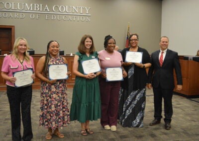 Photo of Columbia County School District Teacher of the Year finalists