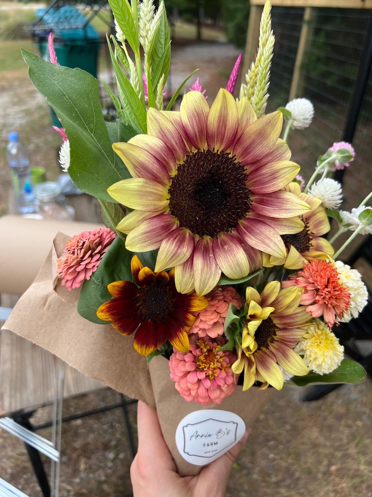 Annie B's Farm makes bouquets filled with different flowers. Photo by Annie Goble