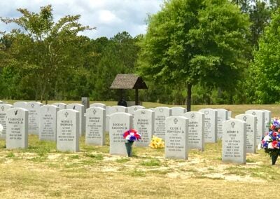 The Georgia Veterans Memorial Cemetery opened in 2001 in Milledgeville. A second state-run cemetery for veterans opened in Glennville in 2007. Susan McCord/Staff