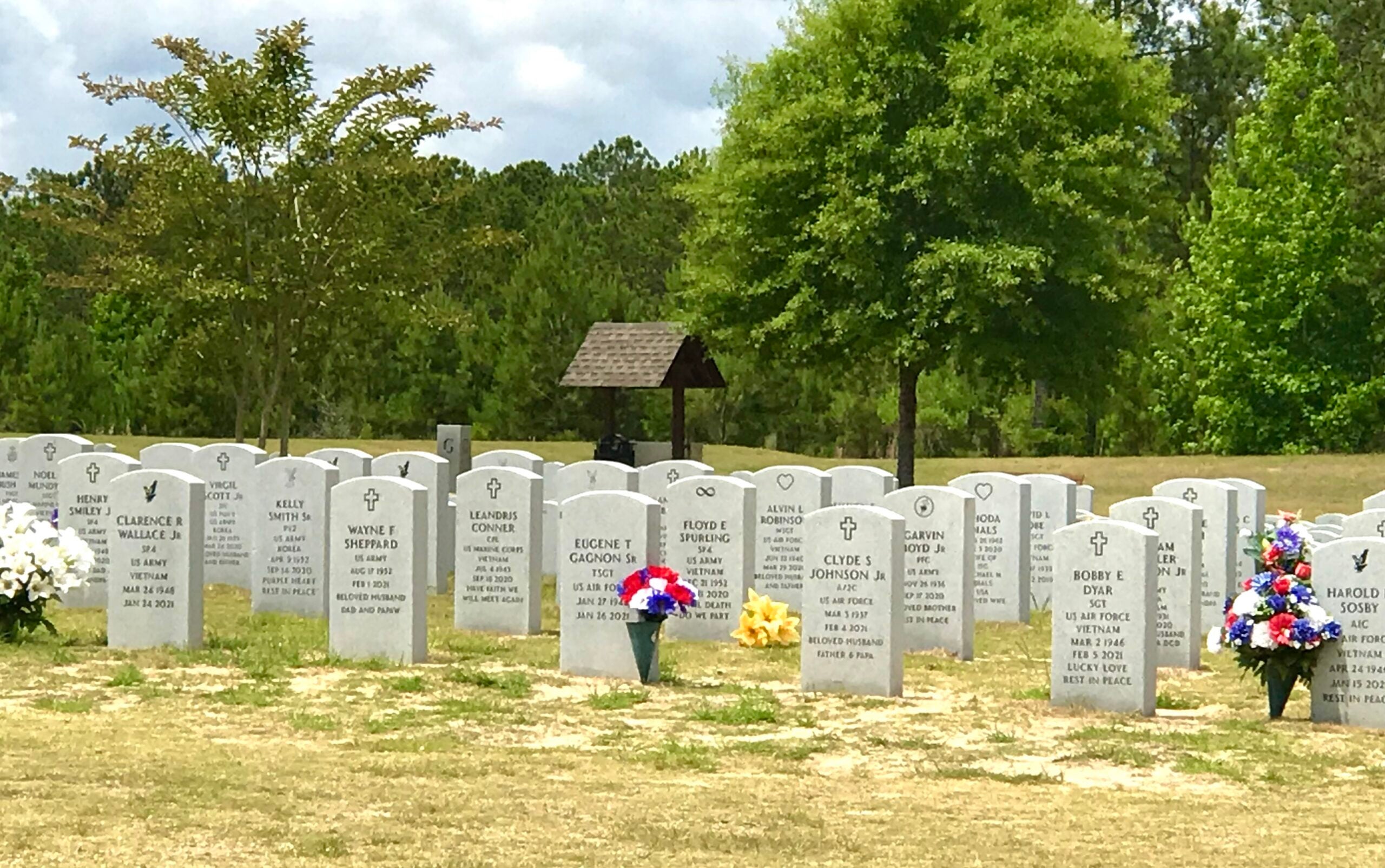The Georgia Veterans Memorial Cemetery opened in 2001 in Milledgeville. A second state-run cemetery for veterans opened in Glennville in 2007. Susan McCord/Staff